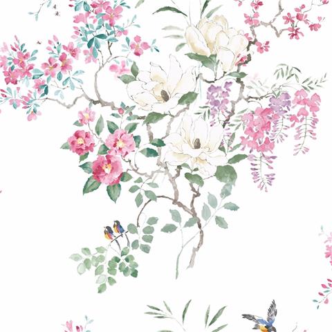 Sanderson Waterperry Wallpaper Magnolia and Blossom 216306 panel B