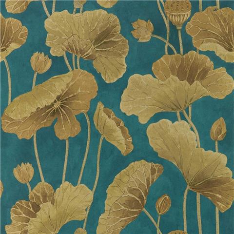 Sanderson Water Garden Wallpaper Lotus Leaf 217127