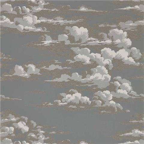 Sanderson Elysian Wallpaper Silvi Clouds 216603 taupe Grey