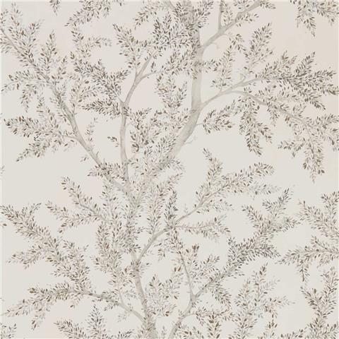 Sanderson Elysian Wallpaper Farthing Wood 216612 silver