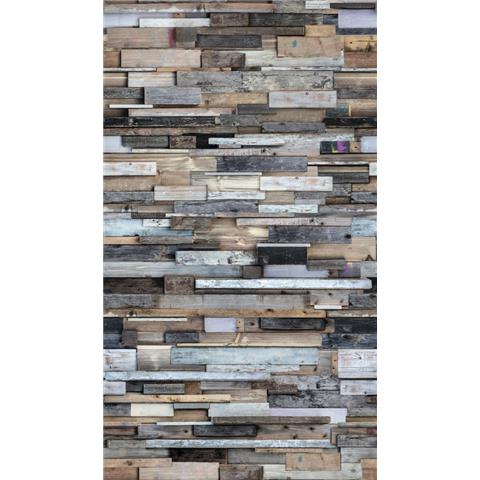 Grandeco One Roll Wall Mural Wooden Block EP6001