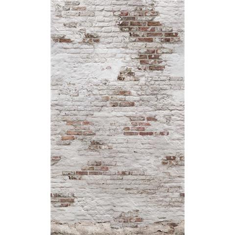 Grandeco One Roll Wall Mural Bricks EP6101 red