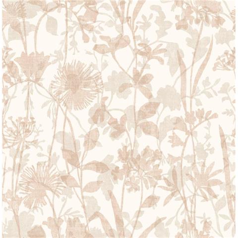 A Street Prints Scott Living II Wallpaper Aubree Floral 26282 Coral/Blush