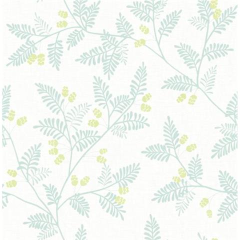 A Street Prints Georgia Wallpaper Ardell Sprig 26601 Blue/Green