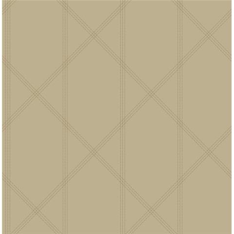 A Street Prints Georgia Wallpaper Walcott Geo 26610 Taupe/Gold