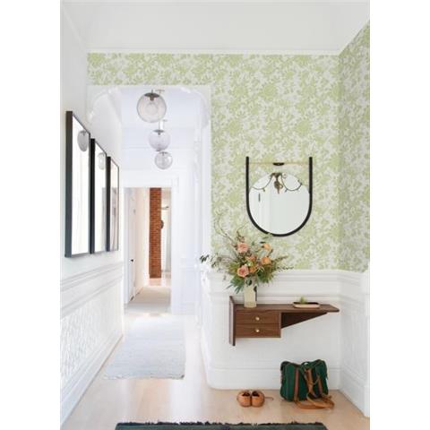 A Street Prints Georgia Wallpaper Helen Floral 26628 Green