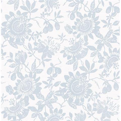 A Street Prints Georgia Wallpaper Helen Floral 26631 Blue