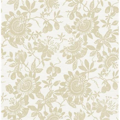 A Street Prints Georgia Wallpaper Helen Floral 26632 Gold