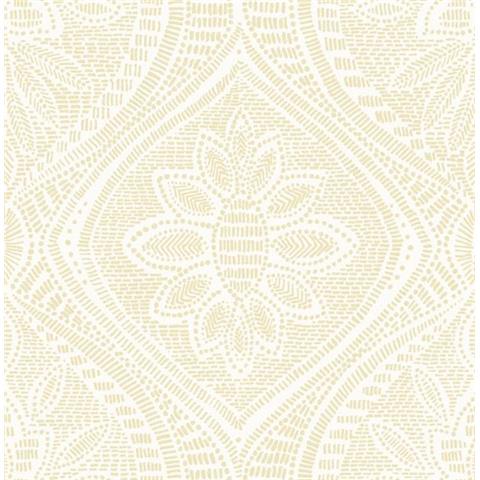 A Street Prints Georgia Wallpaper Scout Damask 26638 Ochre