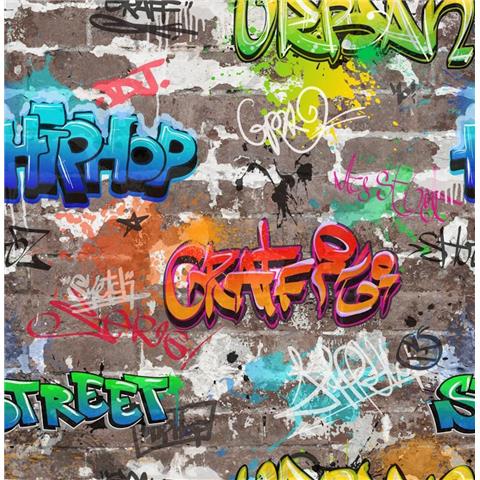 Graffiti Wallpaper Multi FD41582