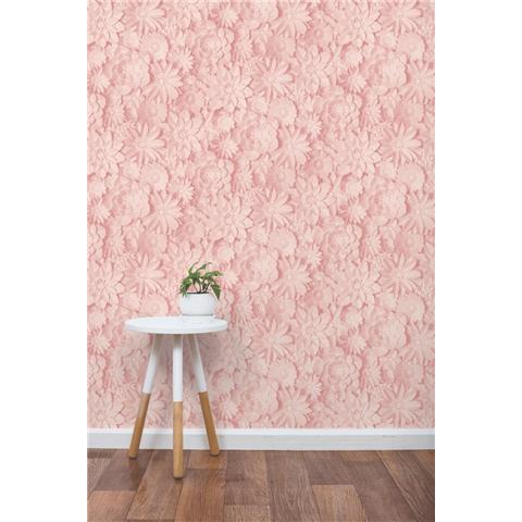 Fine Decor 3D Wall flower wallpaper FD42555 pink