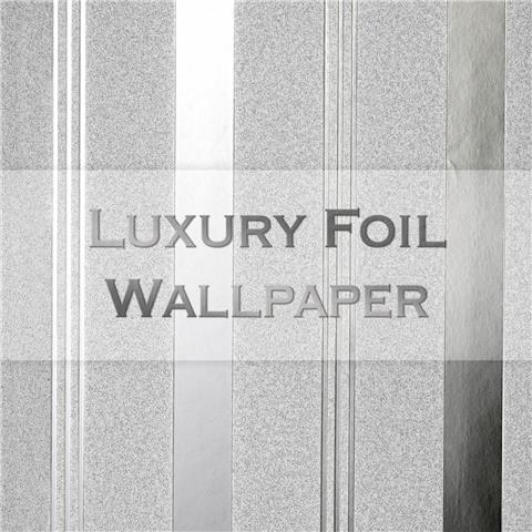 Vymura Luxury Foil Wallcovering Bexley Stripe FD42797 Silver