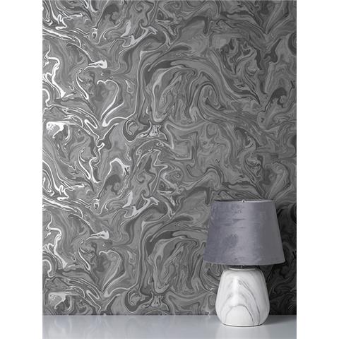 Fine Decor Marble Wallpaper FD43057 Charcoal