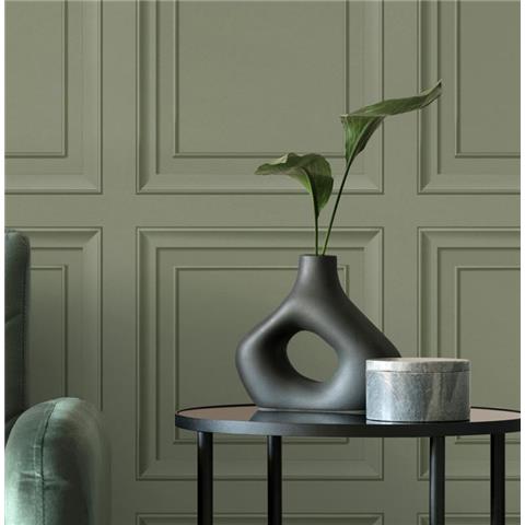 Fine Decor Distinctive Wood Panel Wallpaper FD43290 Sage