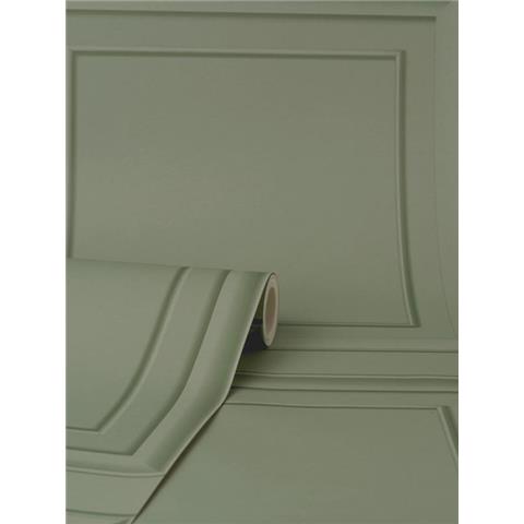 Fine Decor Distinctive Wood Panel Wallpaper FD43290 Sage