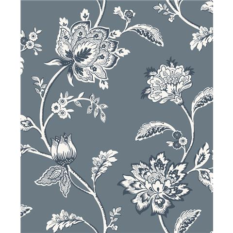 Fine Decor Juliette Floral Wallpaper FD43453 Blue