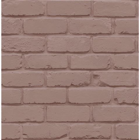 Fine Decor Painted Brick Wallpaper Pink FD43601