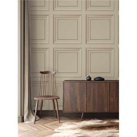 Fine Decor Distinctive Wood Panel Wallpaper FD43680 Natural