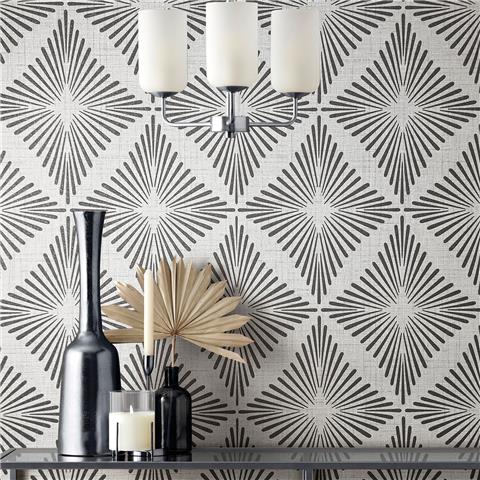 Fine Decor Denver Geo Textured Wallpaper FD43747 Grey