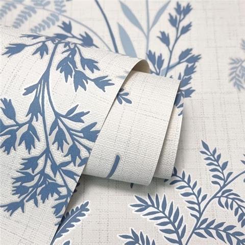 Fine Decor Fern Wallpaper FD43767 Blue