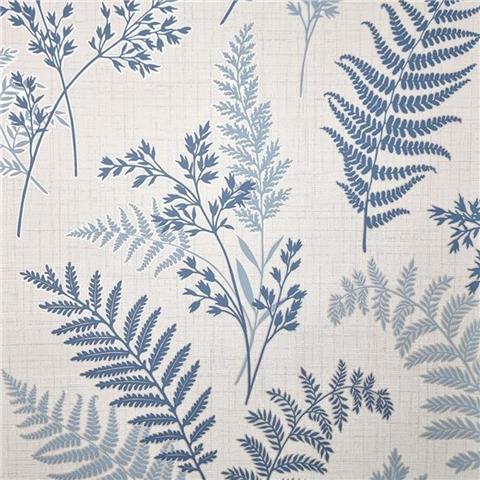 Fine Decor Fern Wallpaper FD43767 Blue