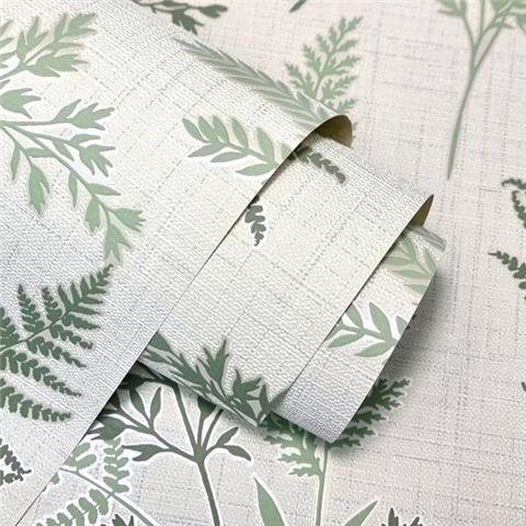 Fine Decor Fern Wallpaper FD43769 Green