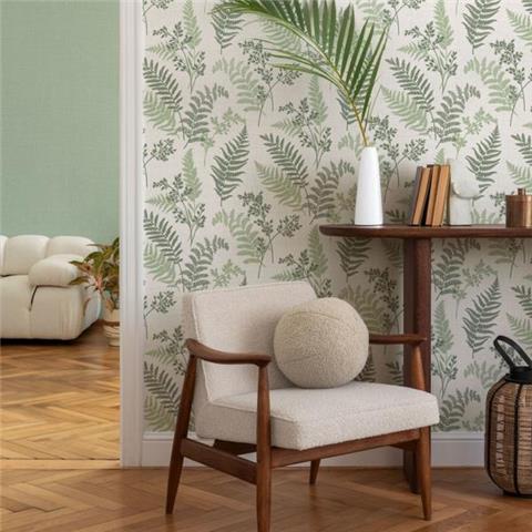 Fine Decor Fern Wallpaper FD43769 Green