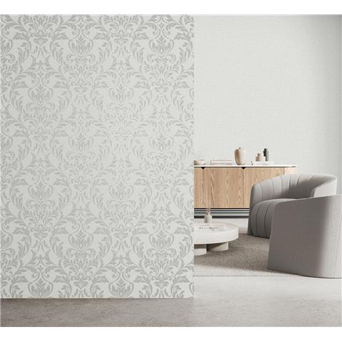 Fine Decor Azara Damask Wallpaper FD43988 Light Grey