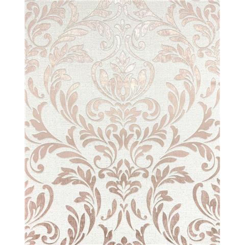 Fine Decor Azara Damask Wallpaper FD43989 Rose Gold