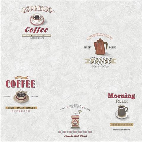 Kitchen Recipes Vinyl Wallpaper Coffee Morning G12240