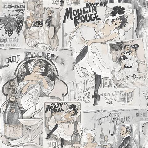 Galerie Nostalgie Wallpaper Moulin Rogue G56115 P14