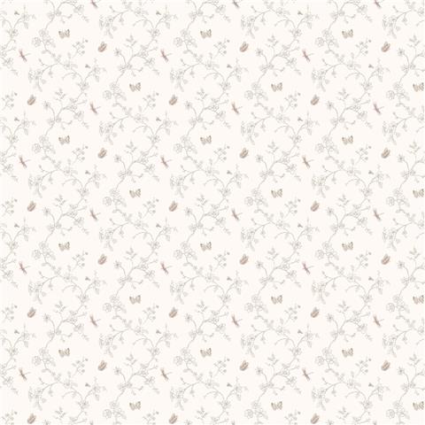 GALERIE MINIATURES 2 WALLPAPER-MINIATURE butterfly G67853 taupe