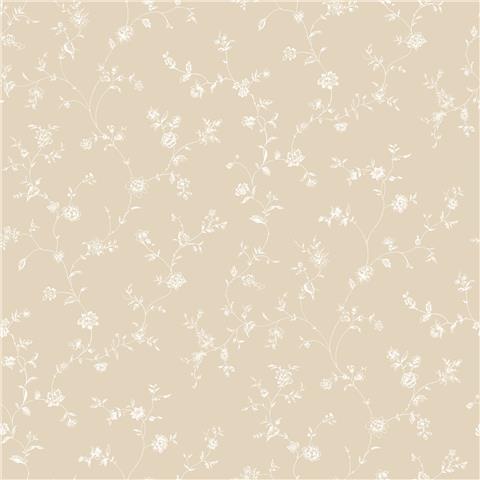 GALERIE MINIATURES 2 WALLPAPER-MINIATURE floral g67860 taupe