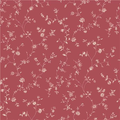 GALERIE MINIATURES 2 WALLPAPER-MINIATURE floral g67862 burgundy