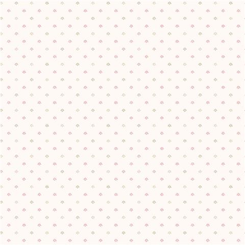 GALERIE MINIATURES 2 WALLPAPER-dotty print G67900 pink/caramel