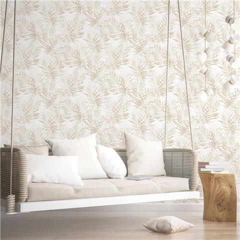 Organic Textures wallpaper palm G67947 taupe