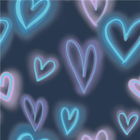 Galerie Kids + Teens Neon Hearts Wallpaper G78575 p4
