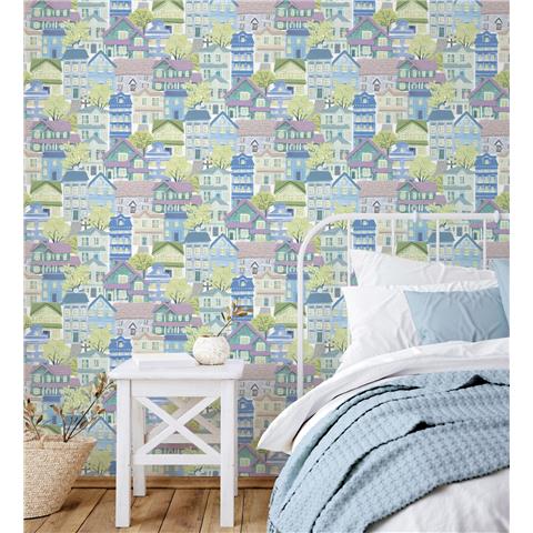 Galerie Kids + Teens Whimsical Houses Wallpaper G78601 p41