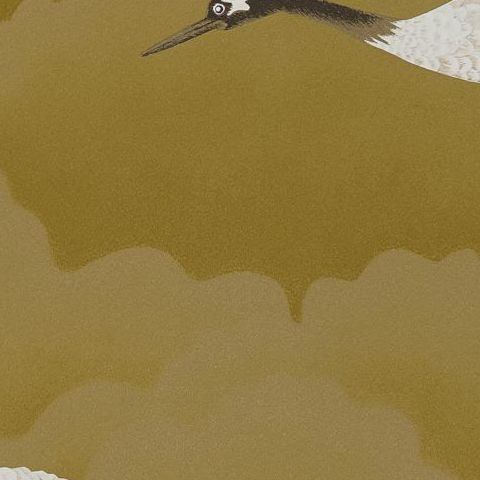 Harlequin Palmetto Wallpaper-Cranes in Flight 111235