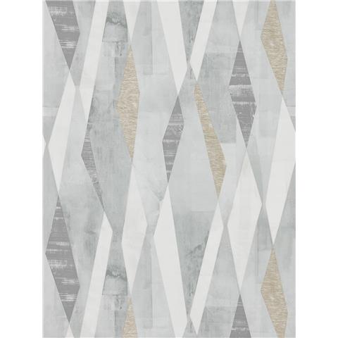 Harlequin Entity Wallpaper- Vertices 111703 Colourway Slate/Concrete
