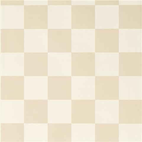 Harlequin x Henry Holland Wallpaper Blenets Check 113169 Oatmeal