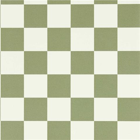 Harlequin x Henry Holland Wallpaper Blenets Check 113171 Matcha