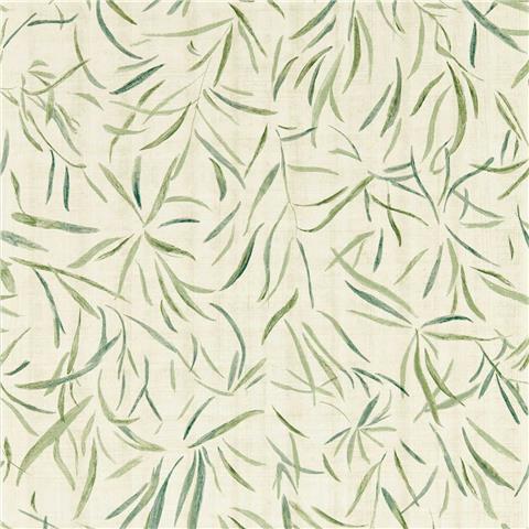 Harlequin Kasuri Wallpaper Moji 113194 Evergreen/Straw