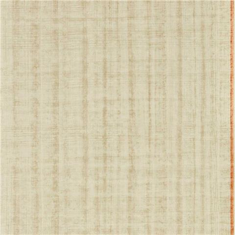 Harlequin Kasuri Wallpaper Papyrus 113195 Parchment/Paprika