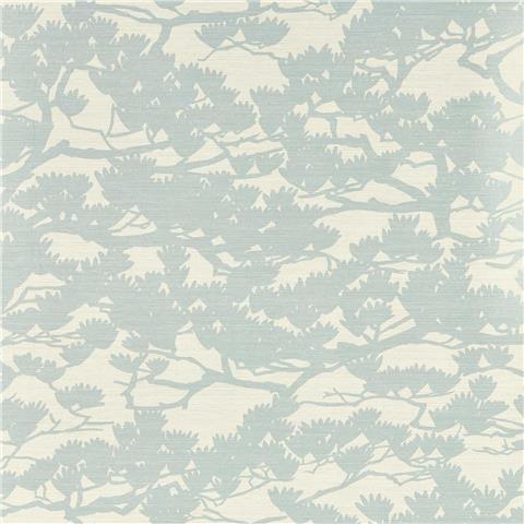 Harlequin Kasuri Wallpaper Kengai 113205 Sky/Chalk