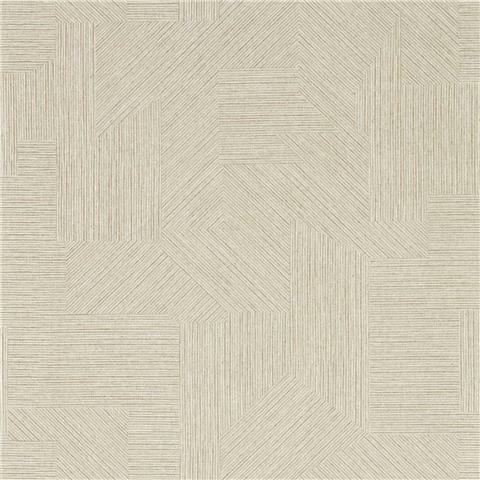 Harlequin Kasuri Wallpaper Mokume 113225 Taupe/Gilver