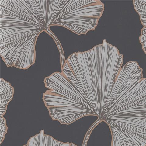 Harlequin Purity Edit Wallpaper Azurea 111713 Ebony/Rose gold