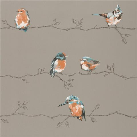 Harlequin Purity Edit Wallpaper Persico 111485 Tangerine/Duckegg