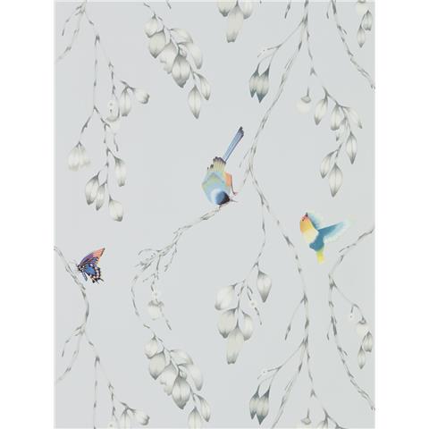 Harlequin Zapara Wallpaper- Iyanu 111767 Colourway Mist/Linden