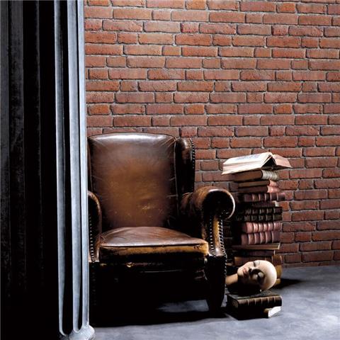 Bluff Red Brick Wallpaper J30108